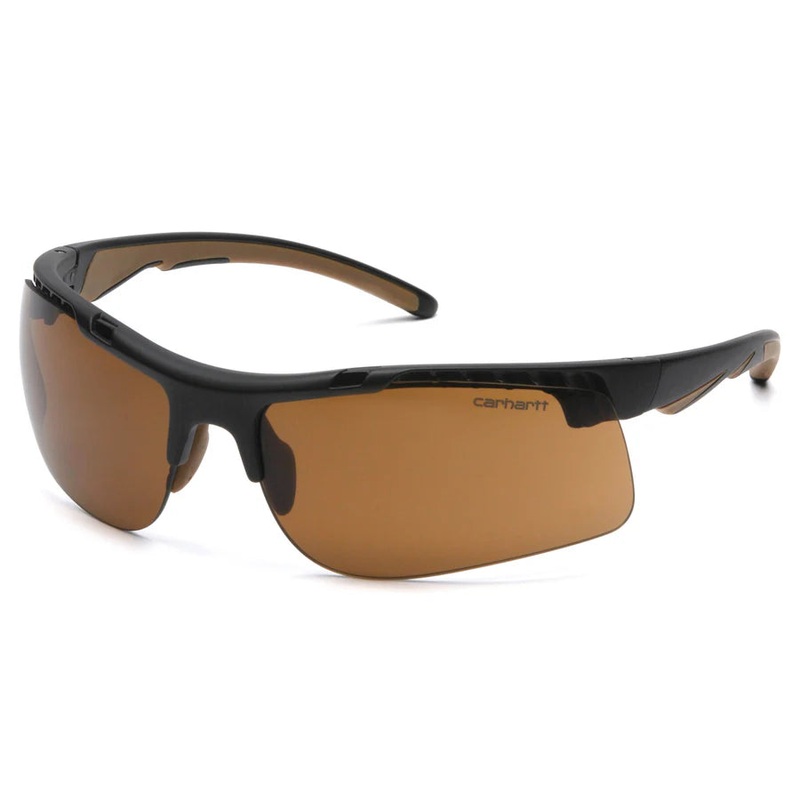 Pyramex Carhartt Rockwood Safety Glasses, Sandstone Bronze Anti-Fog, Retail Packaging