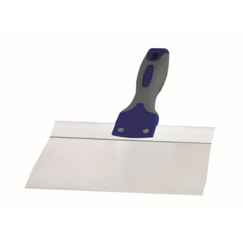 Warner Manufacturing 8 ProGrip Stainless Steel Drywall Taping Knife, Soft Grip Handle