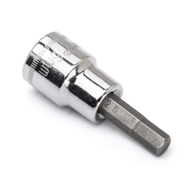 Crescent 3/8 Drive Hex Bit Metric Socket 6mm – CHBS9N (Pack of 1)