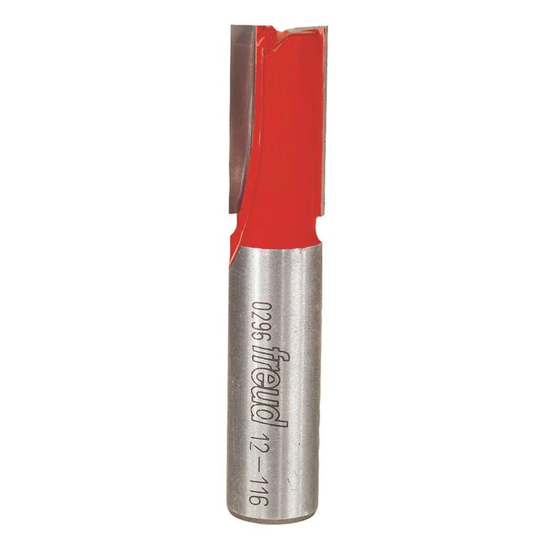 Freud Double Flute Straight Router Bit with 1/2 Shank, 2-5/8 Length, 1/2 Diameter – 12-116