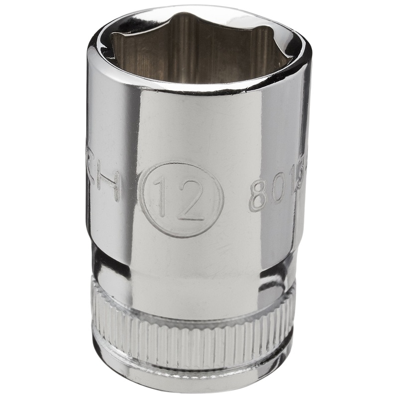 GEARWRENCH 1/4 Drive Standard Metric Socket 12mm, 6 Point – 80134