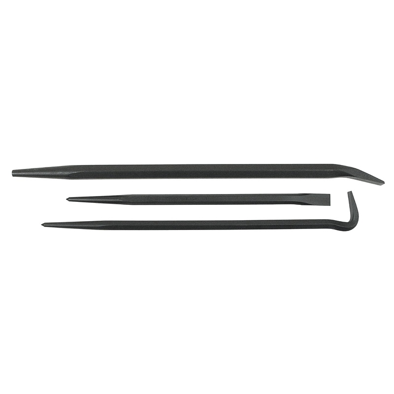 Mayhew Tools (61306) Line-Up Pry Bar Set, 3-Piece, Black Oxide Finish