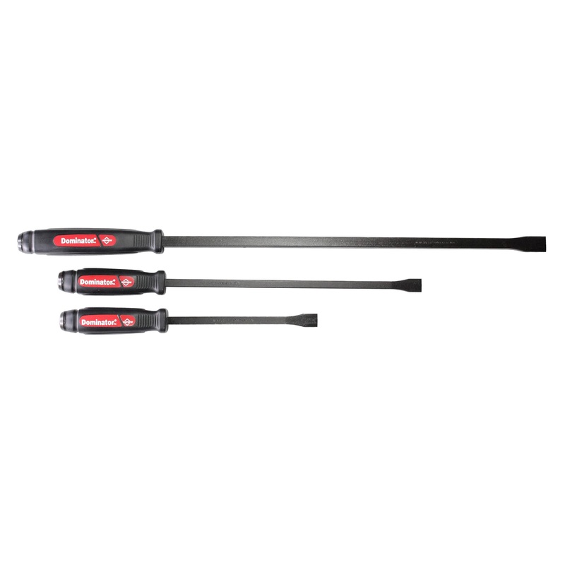 Mayhew Tools 61354 Dominator Pry Bar Set, 3-Piece Straight, Black Oxide Finish