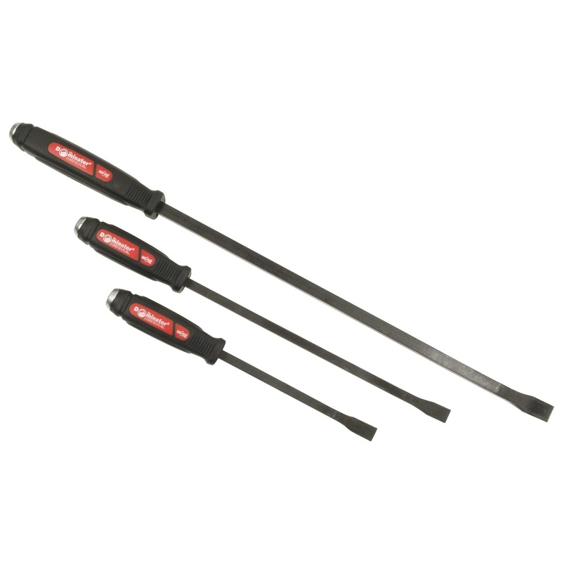 Mayhew Tools 61355 Dominator Pry Bar Set, 3-Piece Curved, Black Oxide Finish