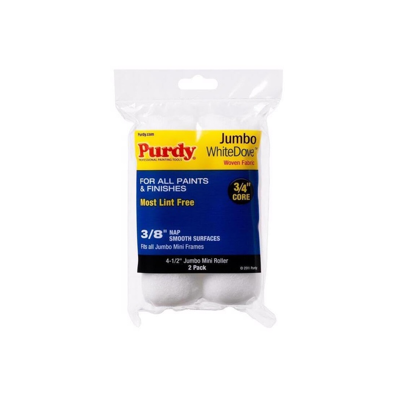 Purdy 14G624012 White Dove Jumbo Mini-Roller Cover, 4-1/2 x 3/8 Nap, Woven (Pack of 2)