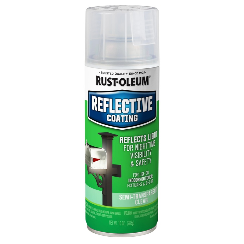 Rust-Oleum 214944 Specialty Reflective Spray, 10 oz, Semi Transparent Clear Finish (Pack of 1)