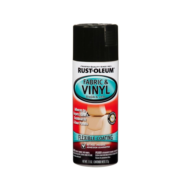 Rust-Oleum 248918 Automotive Enamel Fabric & Vinyl Spray Paint, 11 Ounce, Gloss Black (Pack of 1)