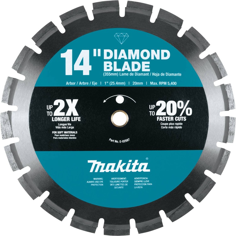 14 Diamond Blade, Segmented, Soft Material