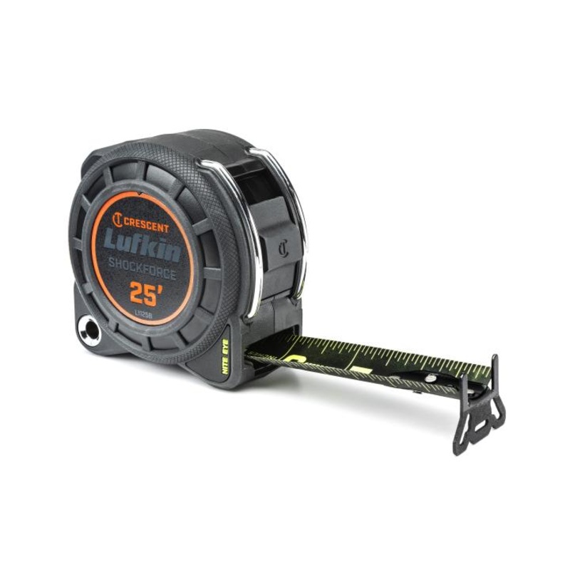 Crescent Lufkin 25′ Shockforce Nite Eye G1 Dual Sided Tape Measure