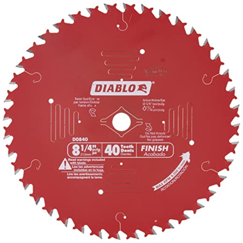 Diablo 8-1/4 x 40-Teeth Finishing Saw Blade for Wood