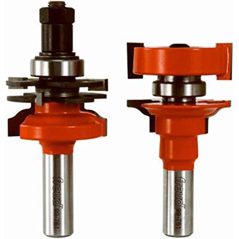 Freud 99-761: 1-11/16 (dia.) Premier Adjustable Rail & Stile Bit with 1/2 shank (ogee), 3-3/4 overall length
