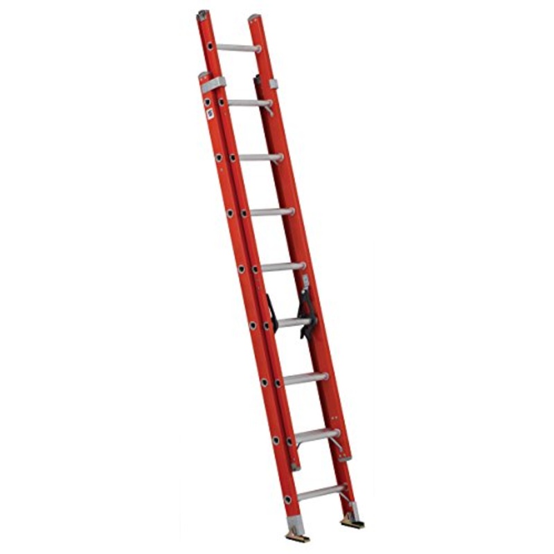 Louisville Ladder 16-Foot Fiberglass Extension Ladder 300-Pound Capacity