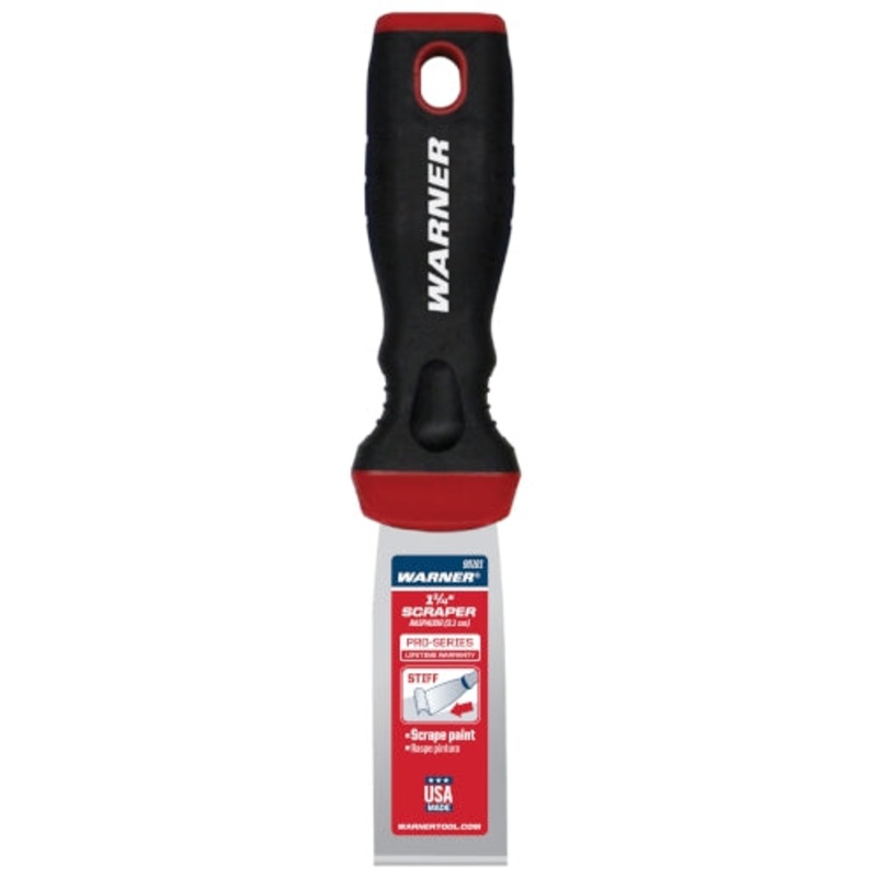 Warner 1-1/4 Pro-Grip Stiff Chisel Putty Knife, 080 Hand Tools