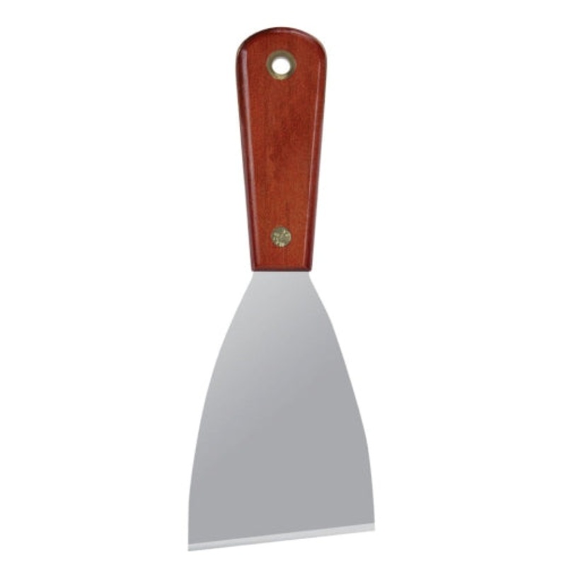 Warner 3 SS Stiff Scraper, Rosewood Handle, Multicolor