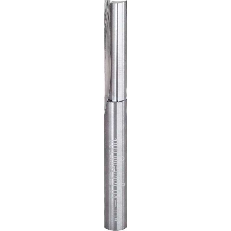 Freud 04-108: 1/4 (Dia.) Double Flute Straight Bit, Pack of 1, Perma-shield Coating Red