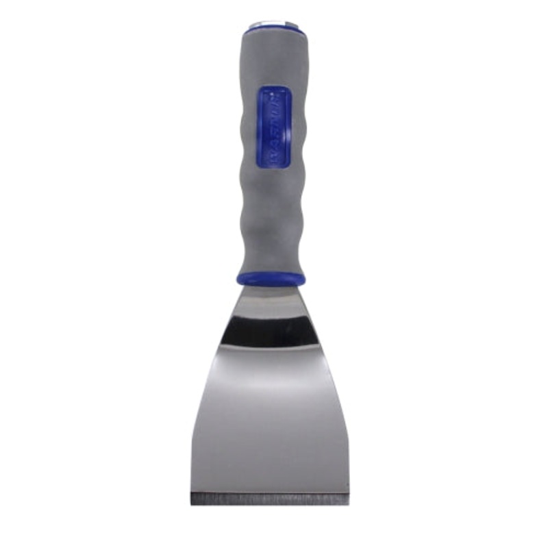 Warner 3 Easy Reach Scraper w/Threaded Handle, Stainless Steel Blade, 060, 3 Bent, Multicolor