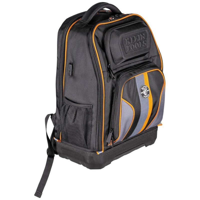 Klein Tools Backpack, Black/Orange – 62805BPTECH.