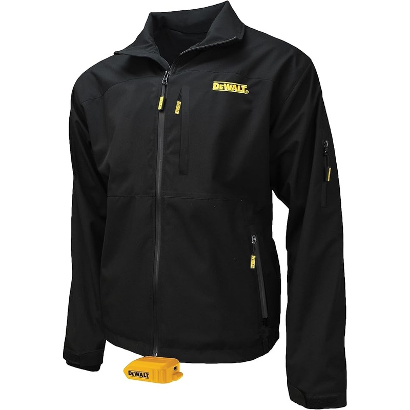 Dewalt (DCHJ090BD1-XL) Structured Soft Shell Heated Jacket Kit – XL, Black