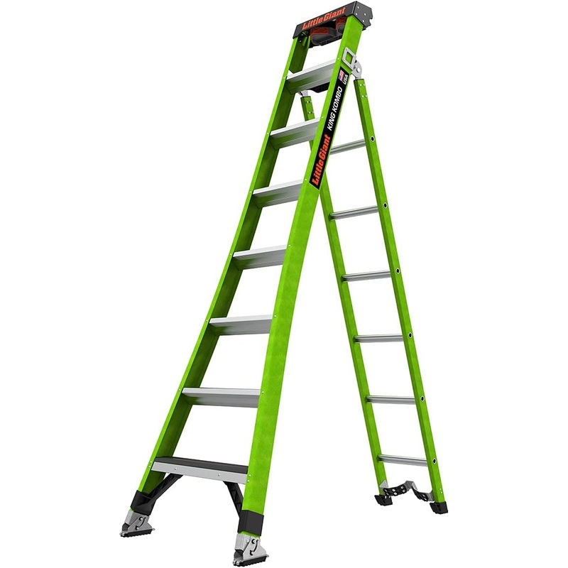 Little Giant Ladder Systems 13908-074 King Kombo 3-in-1 Ladder, 8 Ft, Green