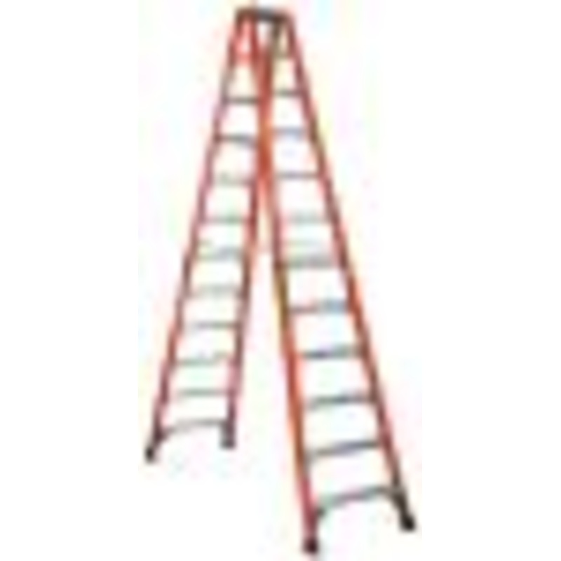 Louisville Ladder FM1412HD Step Twin Stepladder, 12-Feet