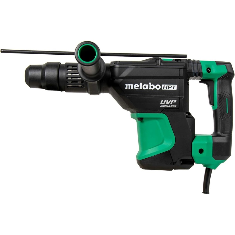 Metabo HPT Rotary Hammer | 1-9/16-Inch SDS Max | AC Brushless Motor | 4 Speed Modes | User Vibration Protection | Reactive Force Control | DH40MEY2