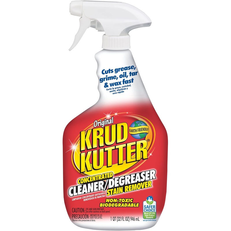 KRUD KUTTER KK326 KK32 Original Cleaner Degreaser, 32 Fl Oz (Pack of 1), Clear