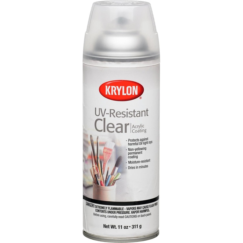 Krylon K01305 Gallery Series Artist and Clear Coatings Aerosol, 11-Ounce, UV-Resistant Clear Gloss