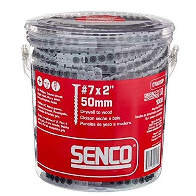 Senco Duraspin #7 by 2 Drywall to Wood Collated Screw (1, 000 per Box)