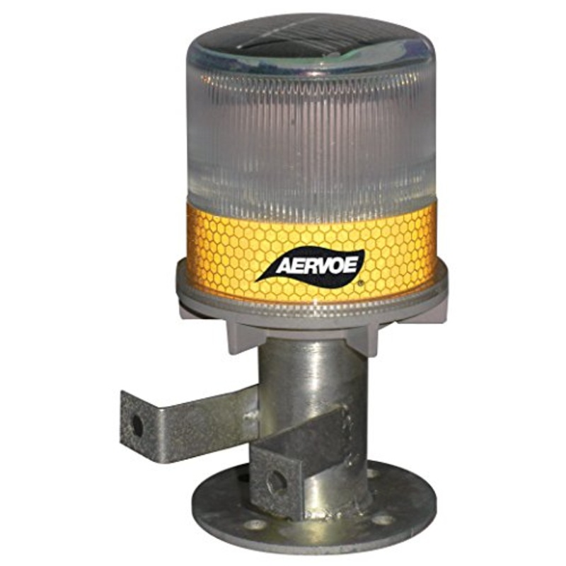 Aervoe Solar Strobe/Signal Light – Yellow