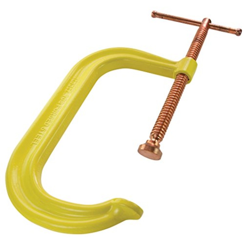 BESSEY CDF410CHV Drop Forged 10 In. x 6 In. Throat Depth, High Visibility Frame, Copper Plated Spindle with Pad & Handle