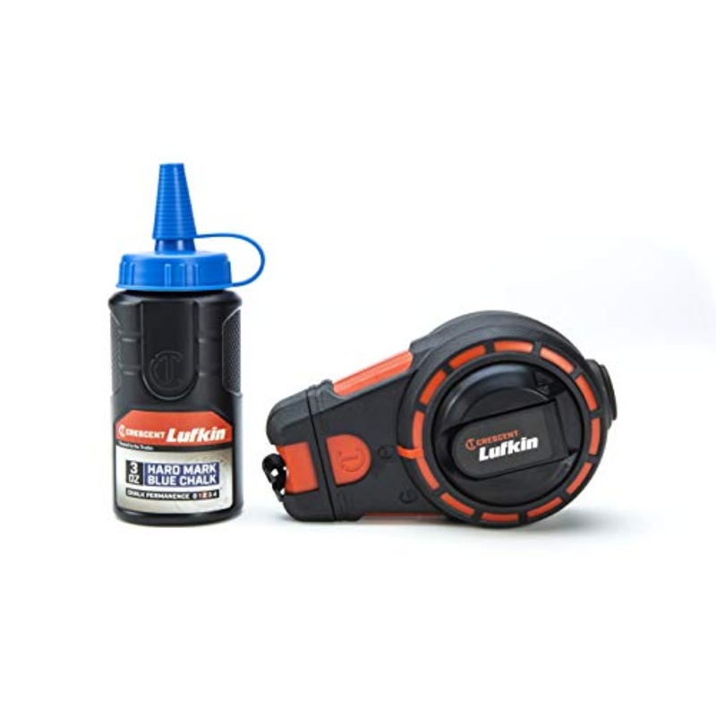 Crescent Lufkin 100′ Contractor Chalk Reel with HardMark Blue Chalk – CL100BA