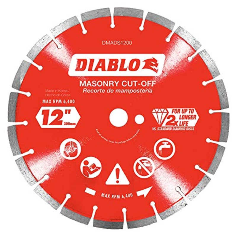 Diablo 12 in. Diamond Segmented Cut-Off Discs for Masonry