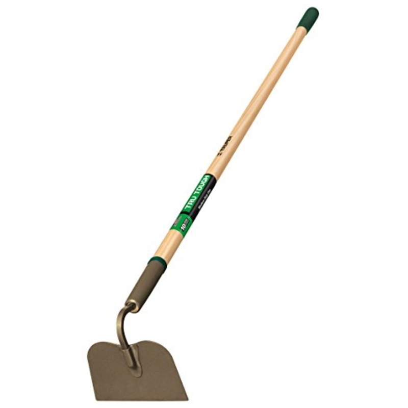 Truper 30006 Welded Garden Hoe – 6-Inch Welded Steel Head, 54-Inch Wood Handle with 7-Inch Non-Slip Grip