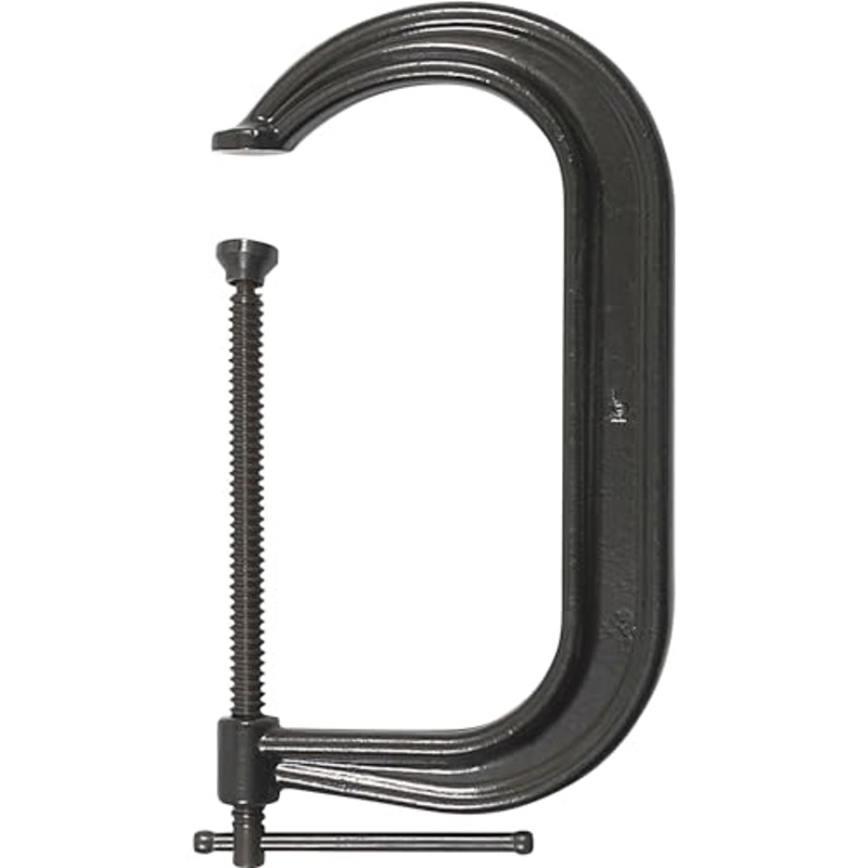 Bessey C-Clamp,10 in Maximum Opening,Black (CDF410)