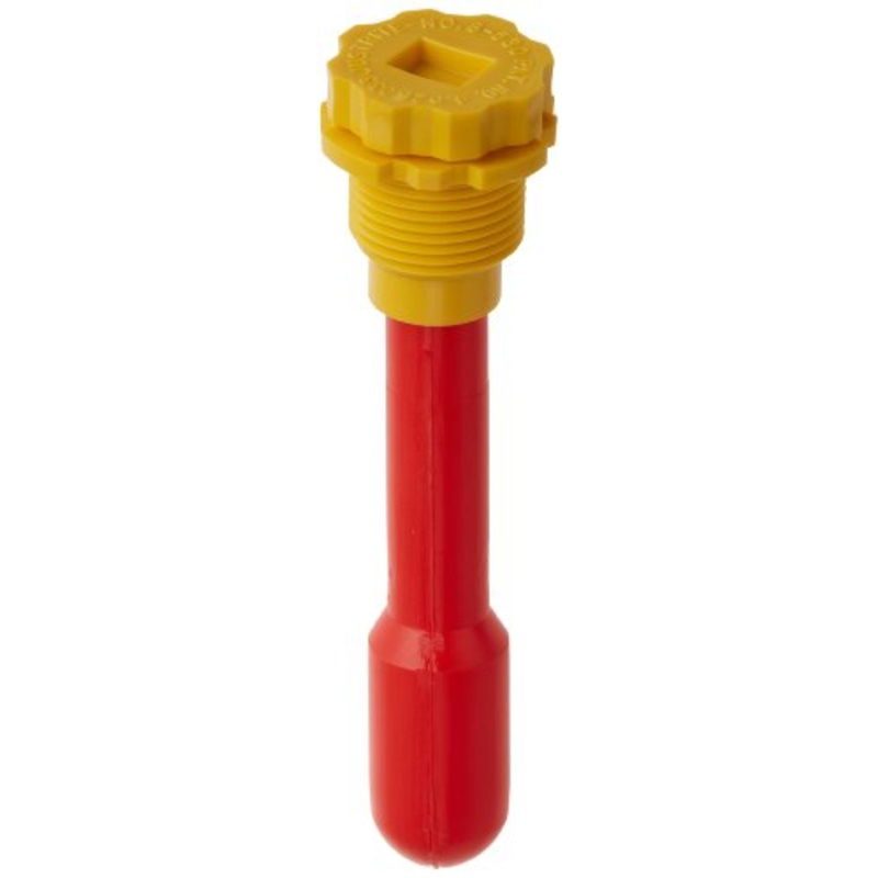 Justrite 08530 Polyethylene Vertical Drum Fill Pop Up Gauge, 3/4 Diameter x 5 Length
