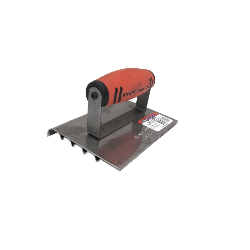 Kraft Tool Safety Step Edger-Groover with ProForm Handle, 6 x 4-1/2-Inch