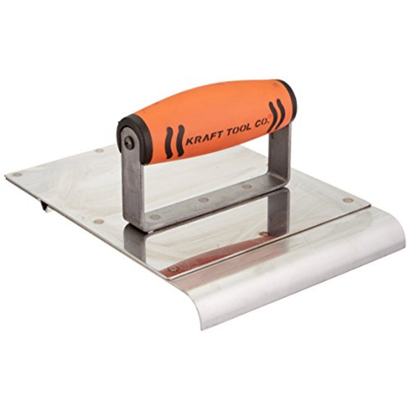 Kraft Tool Stainless Steel Hand Edger/Groover 1/2-Inch Radius with ProForm Handle, 6 x 8-Inch