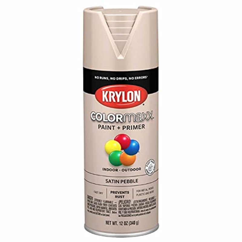 Krylon K05572007 COLORmaxx, Pebble, Satin – 12 ounce