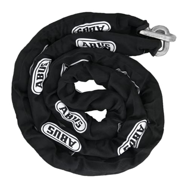 ABUS Hardened Steel 10KS 6 Foot x 3/8 Thick Square Security Chain for Bikes, Containers, Trailers, ATV’s, Motorcycles and Personal/Industrial Property