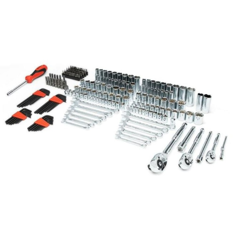 Crescent 229-Piece 1/4, 3/8 & 1/2 Drive Mechanics Hand Tool Set with 3 Drawer Storage Case