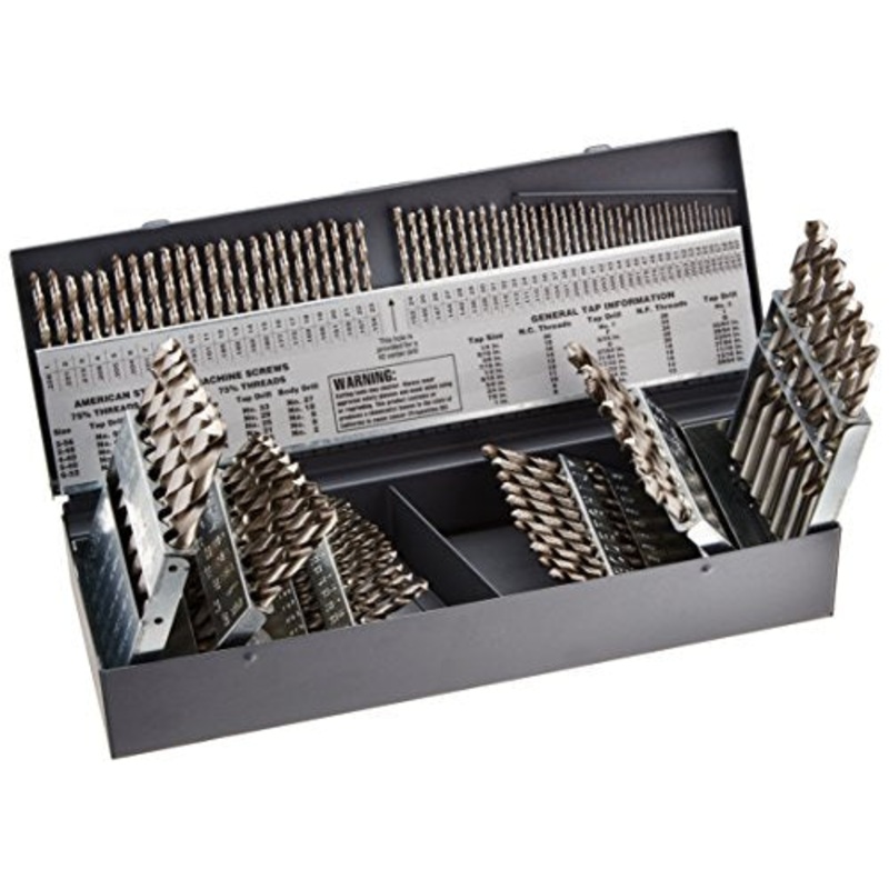 Norseman Type 240-B Bright Finish 118 Degree HSS 115-Piece Drill Set