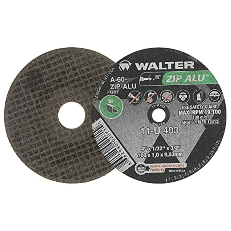 Walter 11U403 ZIP ALU Fast and Free Cutoff Wheel – [Pack of 25] Abrasive Wheel