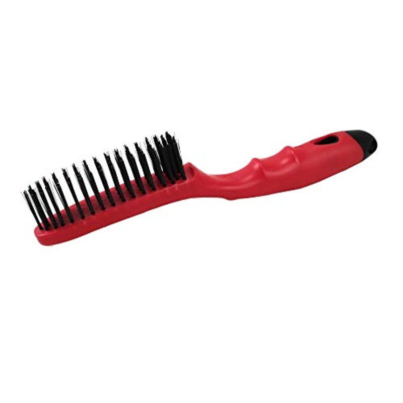 Warner Tool 3410486 10.25 Steel Shoe Handle Wire Brush, 4×16 rows, lableled, 8/Cut Carton