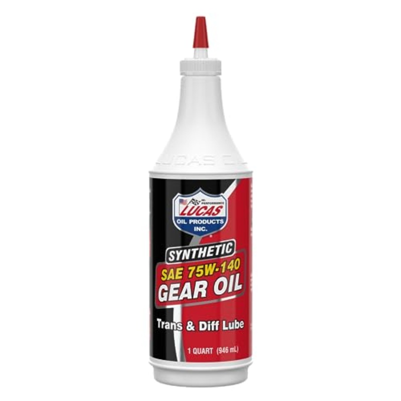 Lucas Oil 10121 SAE 75W-140 Synthetic Gear Oil/Transmission and Differential Lube – 1 Quart