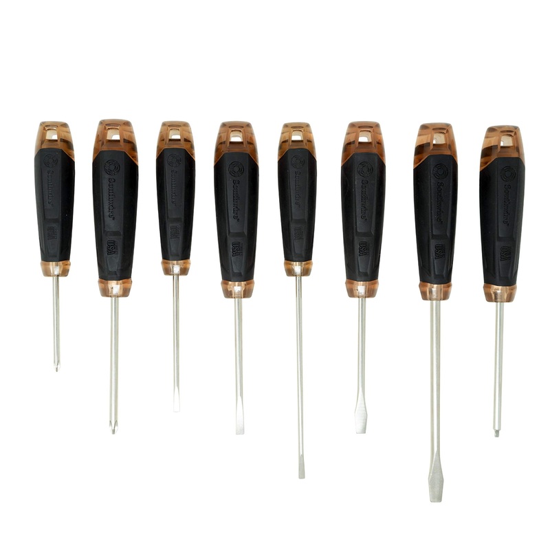 Southwire SDSET8US USA 8 Piece Screwdriver Set: 3, 4 and 6 Shank