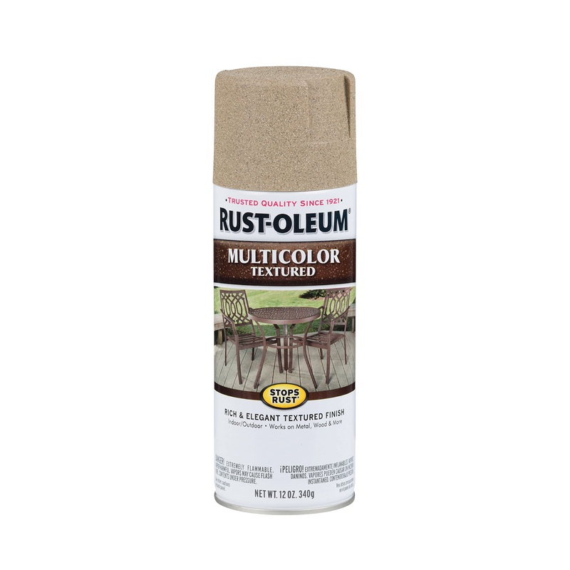 Rust-Oleum 223524 Stops Rust Multi-Color Textured Spray Paint, 12 Oz, Desert Bisque (Pack of 1)