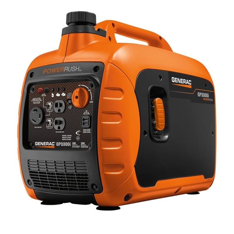 Generac 3300-Watt Recoil Start Gas Inverter Generator with COSense (Model 7153)