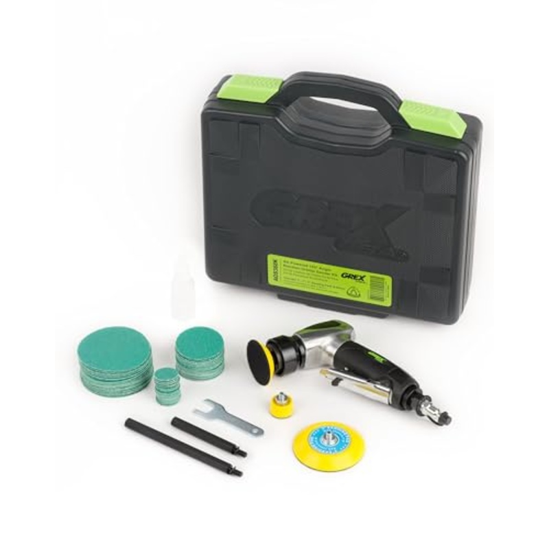 Grex – AOS368K – Air Powered 105 Angle Random Orbital Sander Kit