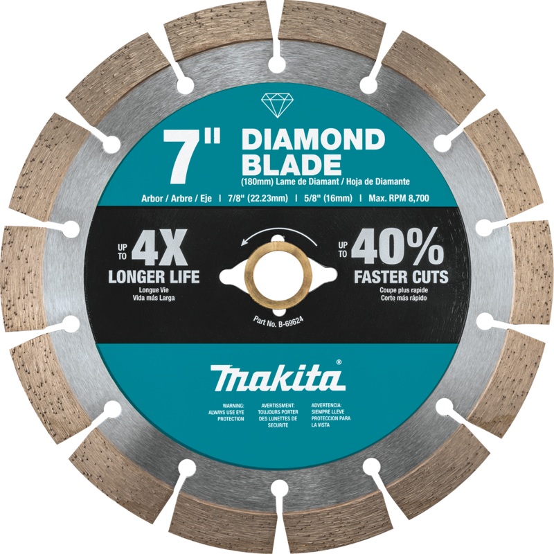 Makita 7 Diamond Blade, Segmented, General Purpose