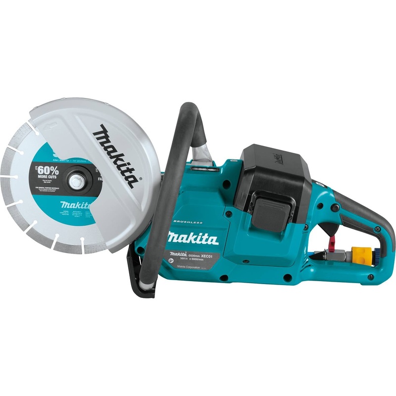 Makita (XEC01Z) 36V (18V X2) LXT Brushless 9 Power Cutter, Cut-Off Wheel, lock-off, no lock-on (Bare Tool)